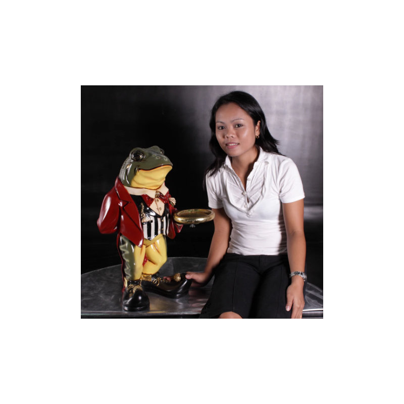 Small Frog Butler Statue