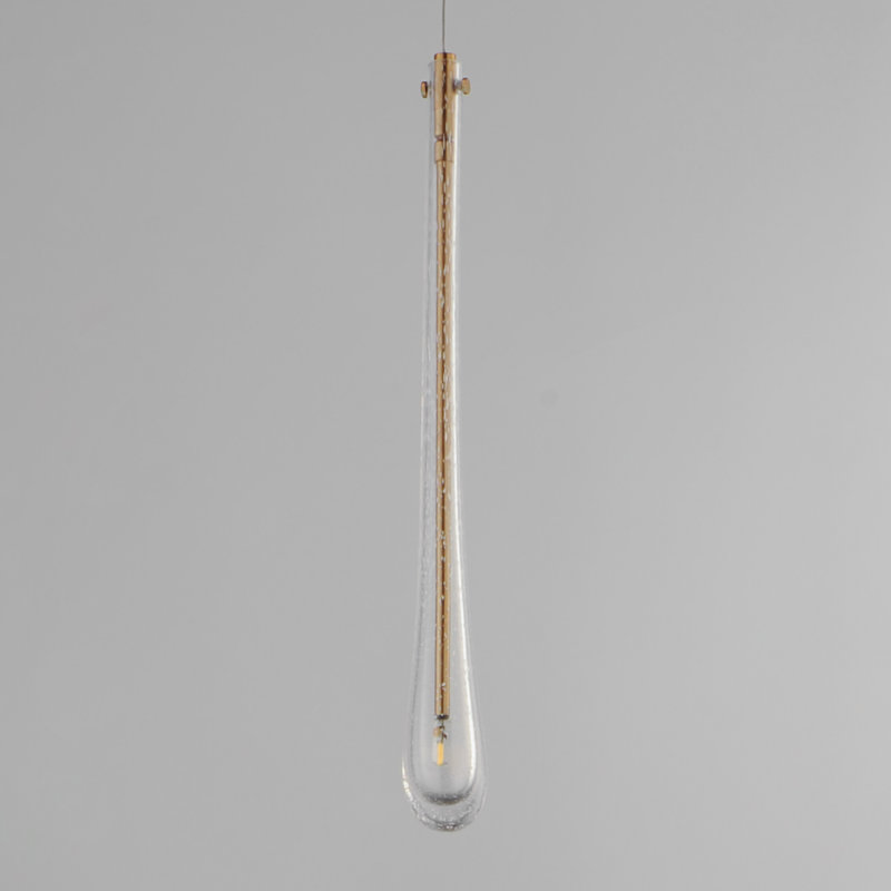 Luminaire suspendu 1 lumière, Or