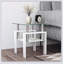 Table basse ronde avec plateau en bois manufacturé