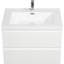 Meuble-lavabo de salle de bain 30 po. Bassin en résine, tiroirs à fermeture en douceur. Blanc brillant 24V11-30Gw. Accessoire de comptoir moderne