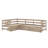 Twin Size L-Shaped Platform Bed With Drawers-798454841