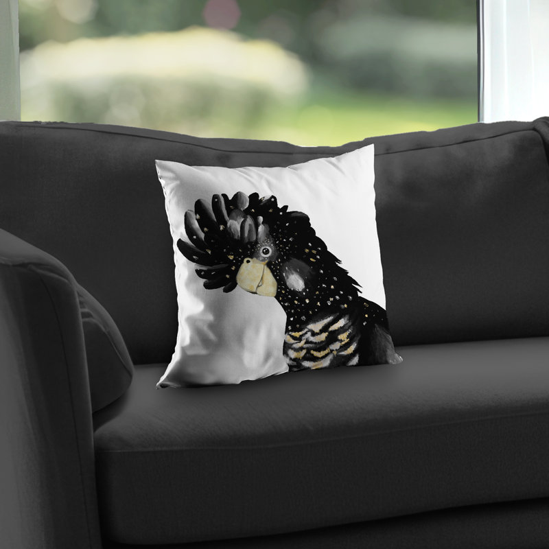 Cockatoo Parrot Throw - Feathers Animals – Throw Pillow Cover Only, Double-Sided Print, Insert Not Included