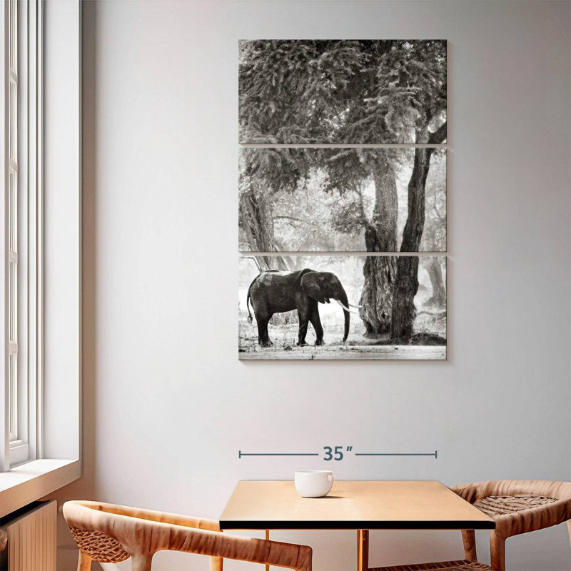 Brampt Wandering Elephant, 65" H x 42" W