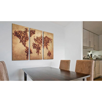«Ghazaros Coffee From Around The World» sur toile, 3 pièces