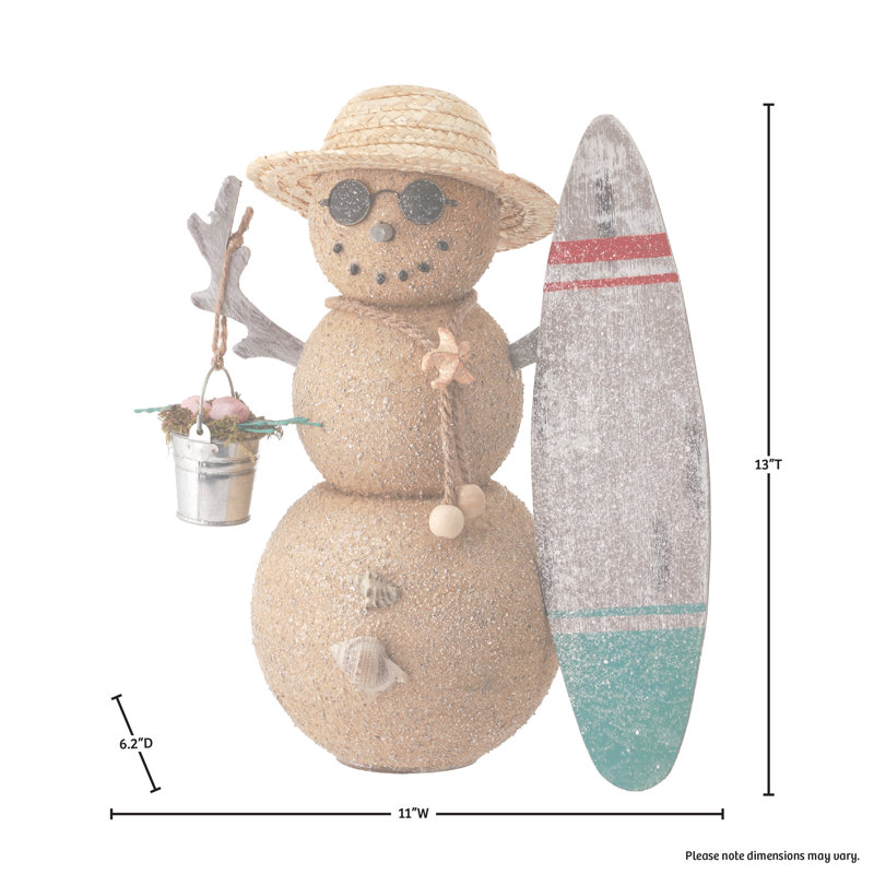 Sand Seashore Dude Snowman