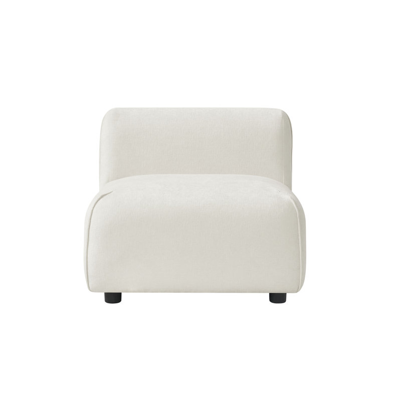 Fauteuil d'appoint ergonomique moderne, recouvert de bois massif beige, pour un usage domestique polyvalent