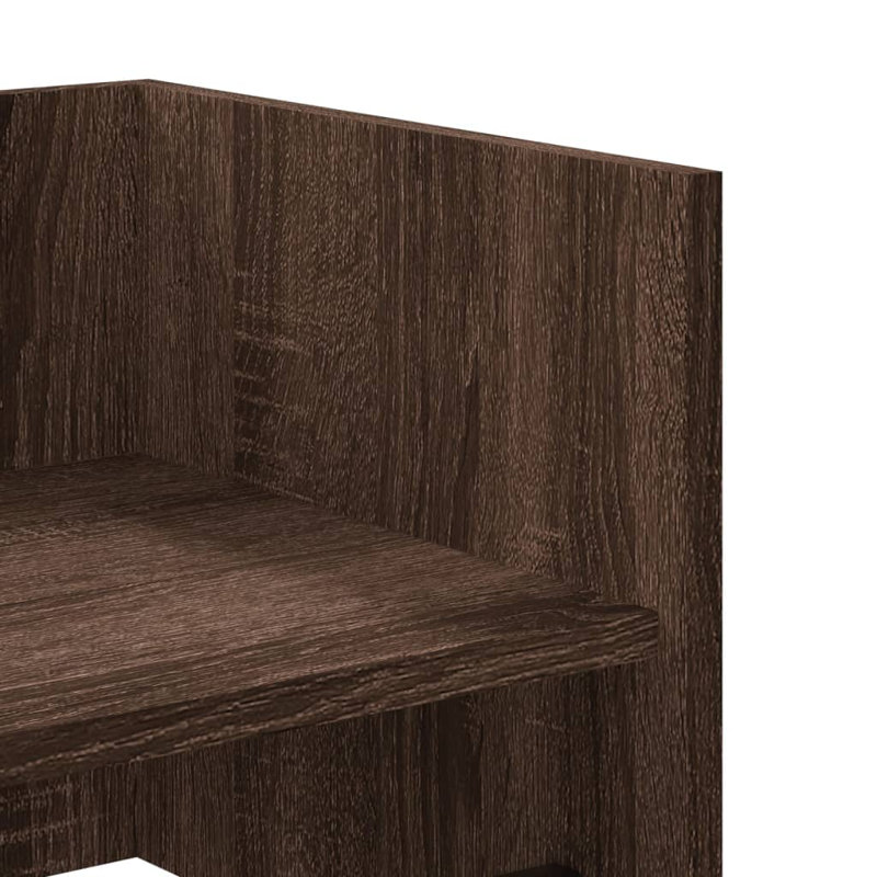 Robbert Floating Shelf, Brown Oak, 30.5cm H x 70.5cm W x 35cm