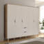 Teliyah 5 Door Manufactured Wood Wardrobe