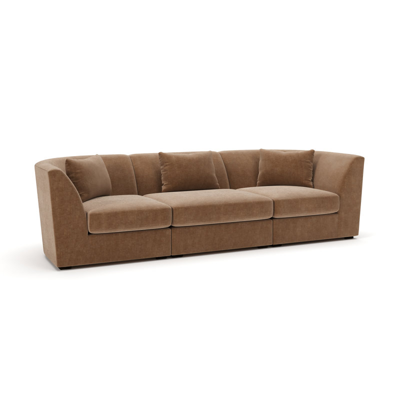 Krista 107" Modular Sofa, Andrew Cognac Performance Chenille