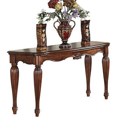 Sofa Table With Turned Fluted Legs
