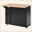Îlot de cuisine avec abattant, chariot de rangement de cuisine avec organisateur à 3 niveaux, support de rangement interne, chariot de cuisine sur roulettes avec porte-serviettes, 2 tiroirs, pour la cuisine-685382194