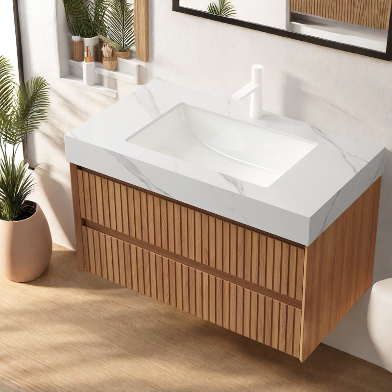 Meuble-lavabo moderne avec rangement