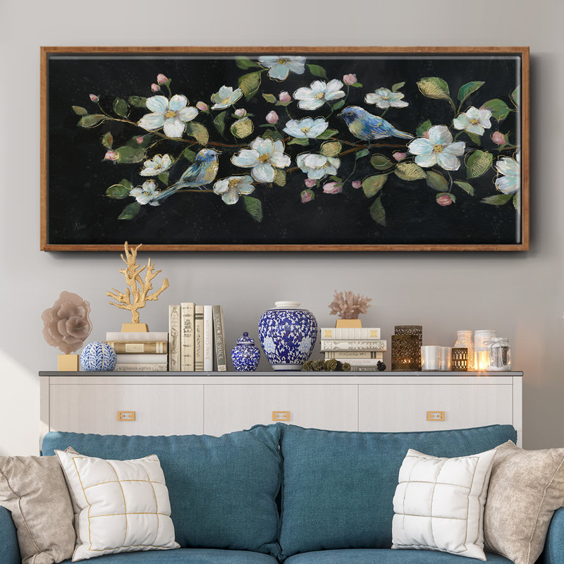 Evening Duet- Framed Canvas, 24" H x 60" W