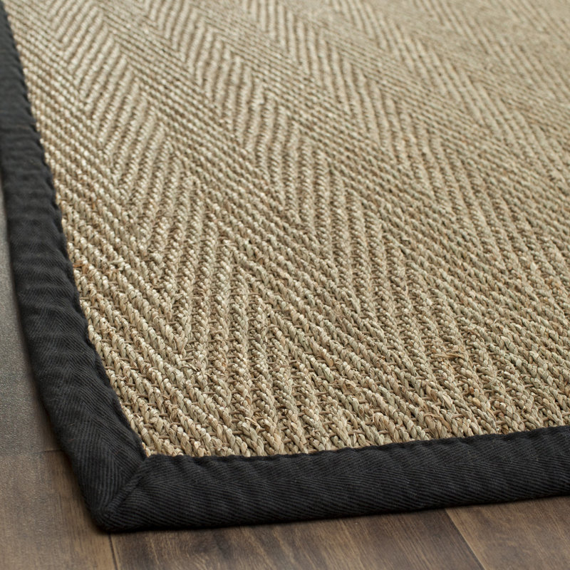 Tapis naturel / noir Hervey Bay, Rectangle 3 pi x 5 pi