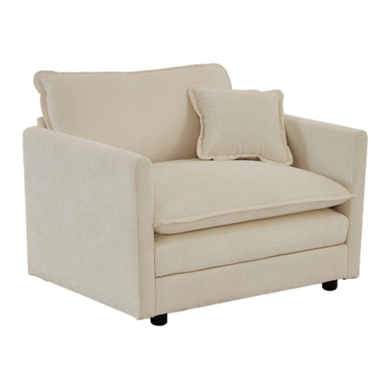 Fauteuil de lecture en chenille Comfy