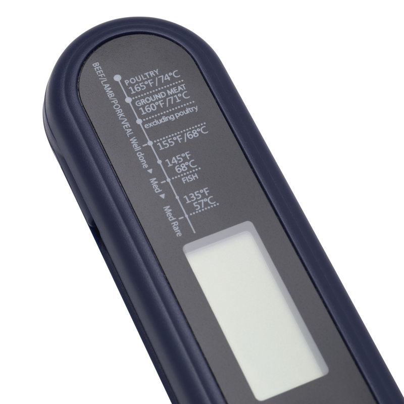 Henckels Blue Digital BBQ Meat Thermometer with Foldable Probe