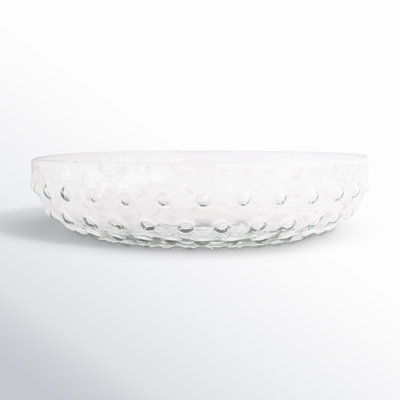 Soto Round Glass Hobnail Serving Bowl