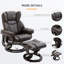Fauteuil inclinable massant avec repose-pieds-1312843180