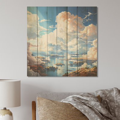 «Sky View The Art Of Clouds II» - impression de nuages sur bois