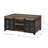 Basurto Coffee Table,Open Storage Compartment with Pull-Out Tray