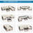 7 Piece Patio Conversation Set with Coffee Table and Cushions, Callye-308145411-308145420