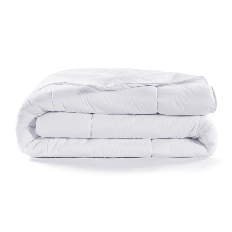 Insert White Cotton Shell 100% Polyester Ultra Soft Down Alternative Duvet Insert, Full