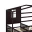 Lit simple en bois avec clôture-417821800