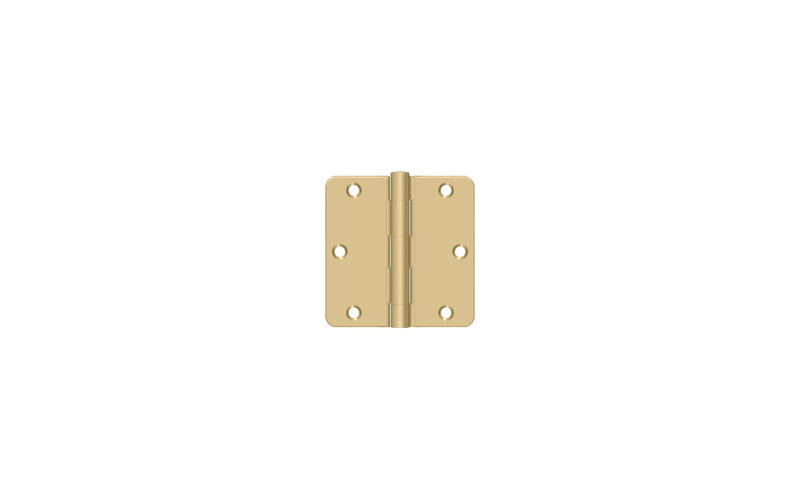 Steel Hinge, Brushed Brass