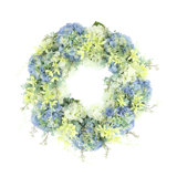 Hydrangea And Snapdragon Wreath