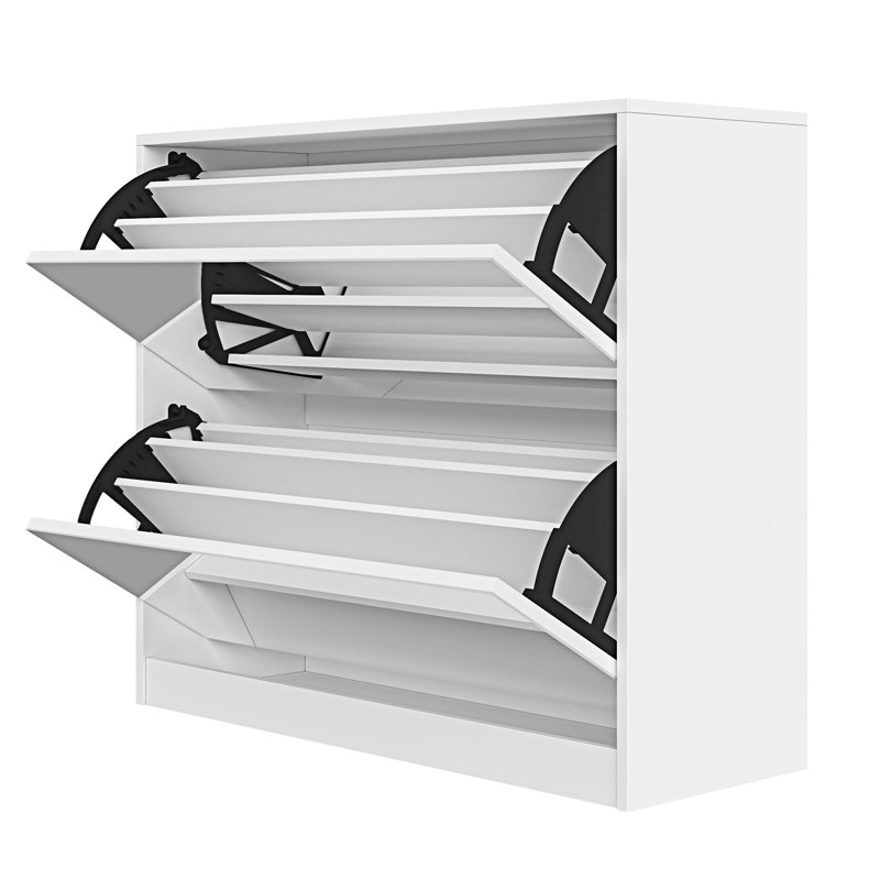 Armoire de rangement à chaussures à 2 niveaux avec vestibules pour vestibule
