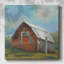 Grange rouge sur toile-1929593769