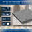 65'' Terrazzo Wavy Freestanding Solid Surface Outdoor Stone Concrete Soaking Bathtub-115115934