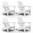 Dareona Pakkdiarie Folding Adirondack Chair with Cup Holder,HDPE Outdoor Chair with Comfort Ergonomic Seat for Patios,Lawn,Garden, Backyard Use-476871628-484979593