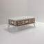 Table basse Mid-Century moderne à plateau relevable avec rangement géométrique / treillis-617254312