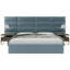 Panneau mural en velours bleu antique-90473209