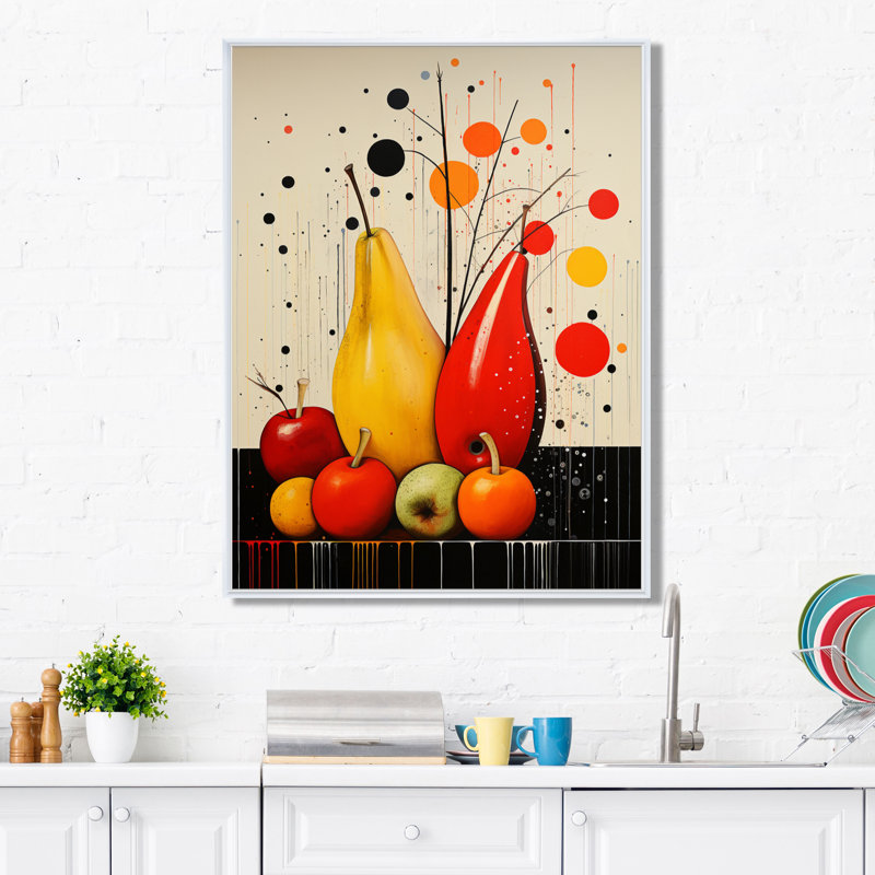 «Fruit Harvest Spectrum Différent I», reproduction sur toile, H 44 po x l 34 po x P 1,5 po, Blanc