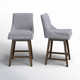 Zahara Swivel Upholstered 26'' Counter Stool