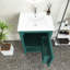 Meuble-lavabo simple 20 po avec comptoir en céramique Jeraldean-1115421059