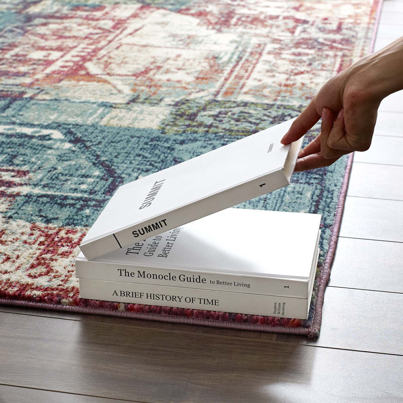 Tapis multicolore Tribune Tribute Elowen, Rectangle 8 pi x 10 pi