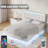 Full Size Floating Bed Frame With Led Lights And Usb Charging-853491900