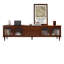 Rubberwood TV Stand with Cabinets & Drawers-2020718710