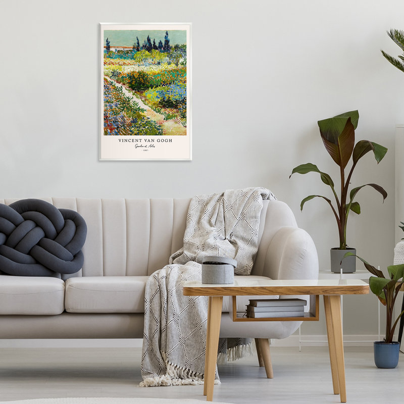 Plaque murale Classic Garden At Arles, design par Vintage Hustle, H 19 po x l 13 po