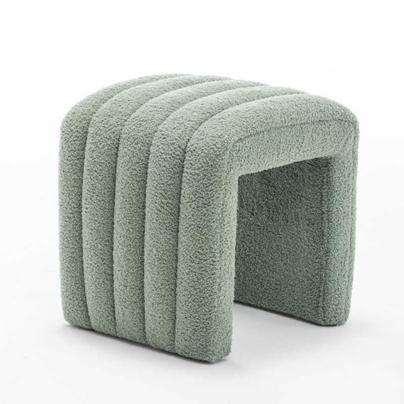 Repose-pieds capitonné standard, Vert
