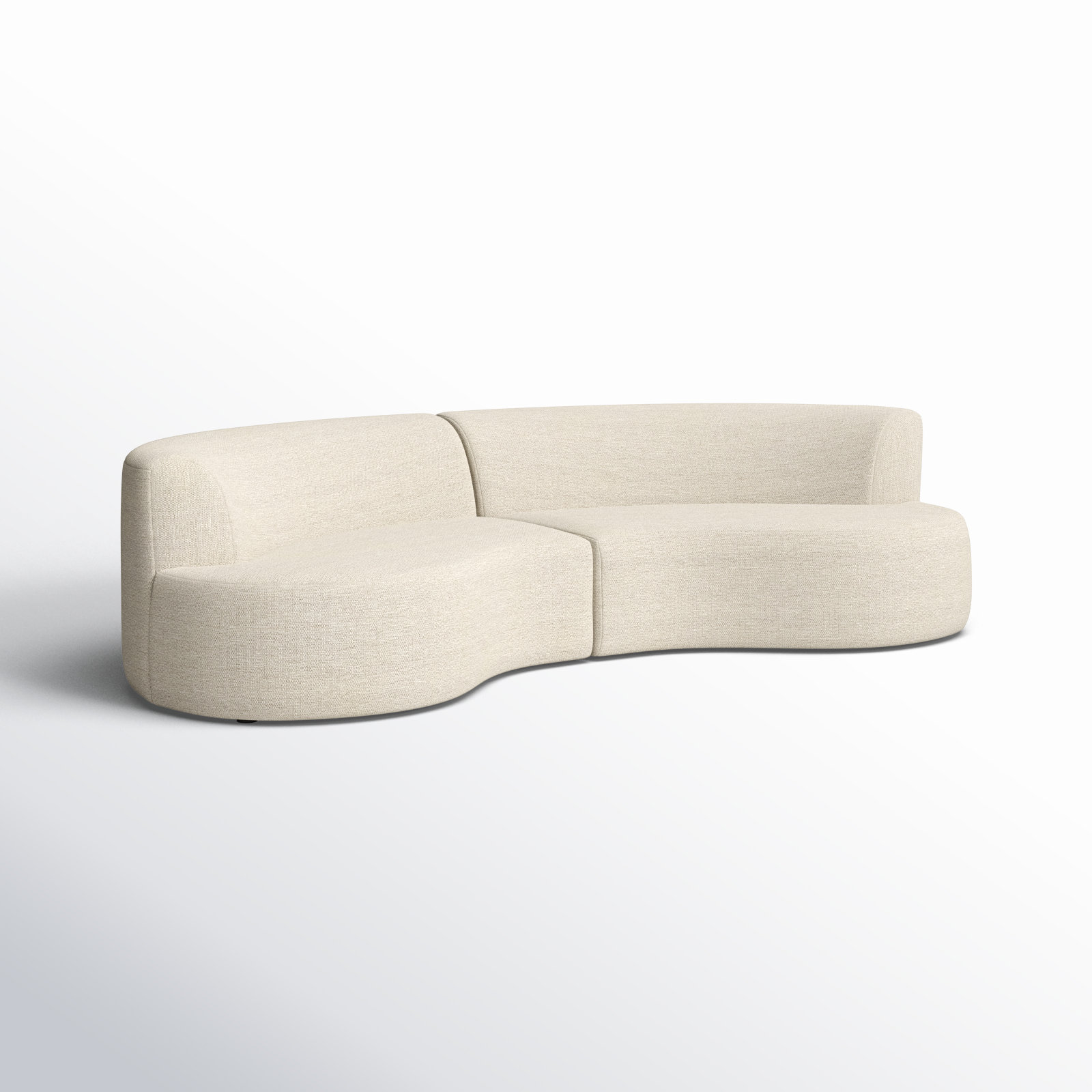 Navila 126" Patio Sectional, Faye Sand, Symmetrical