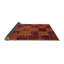 Tapis de zone orange/rouge contemporaine-1814247234