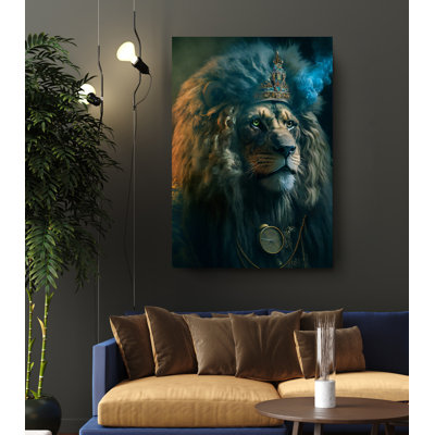 Jordane chaman guérisseur lion sur toile