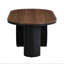 Table basse ovale industrielle luxueuse en métal noir de 122 cm (48,15 po), avec tiroir de rangement, idéale pour le salon. Montage simple et stable.