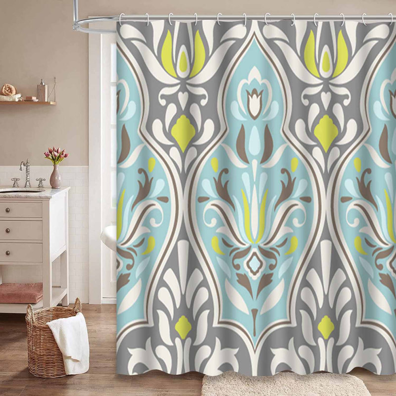 Rideau de douche Damask Classic, L 72 po x l 72 po