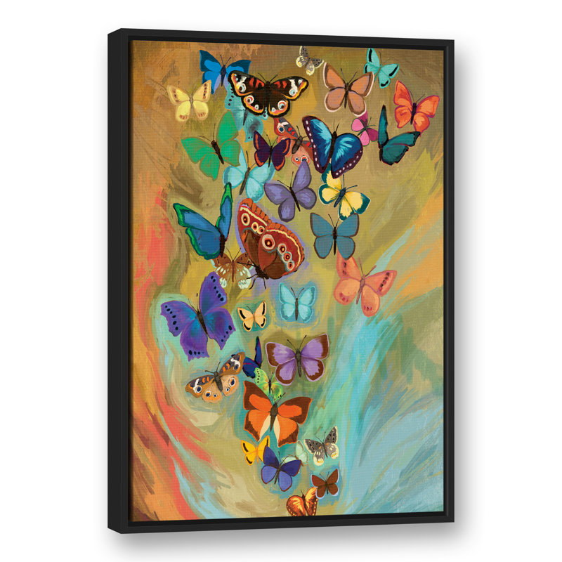 «Butterfly Explosion», reproduction d'art sur toile, H 37,75 po x l 25,75 po