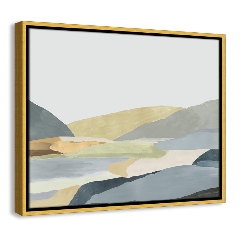 Blair Warm Hills II - reproduction d'art sur toile, H 17,5 po x l 21,5 po x P 2 po, Toile dorée